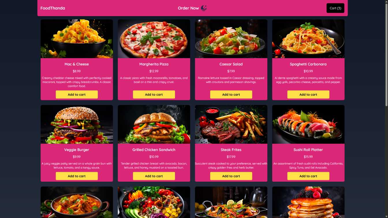 FoodThanda - Restaurant's food ordering app